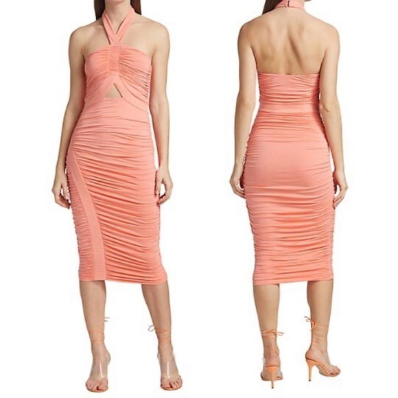 Bailey 44 Halter Cutout Bodycon Midi Dress in Extra Small - Picture 1 of 6